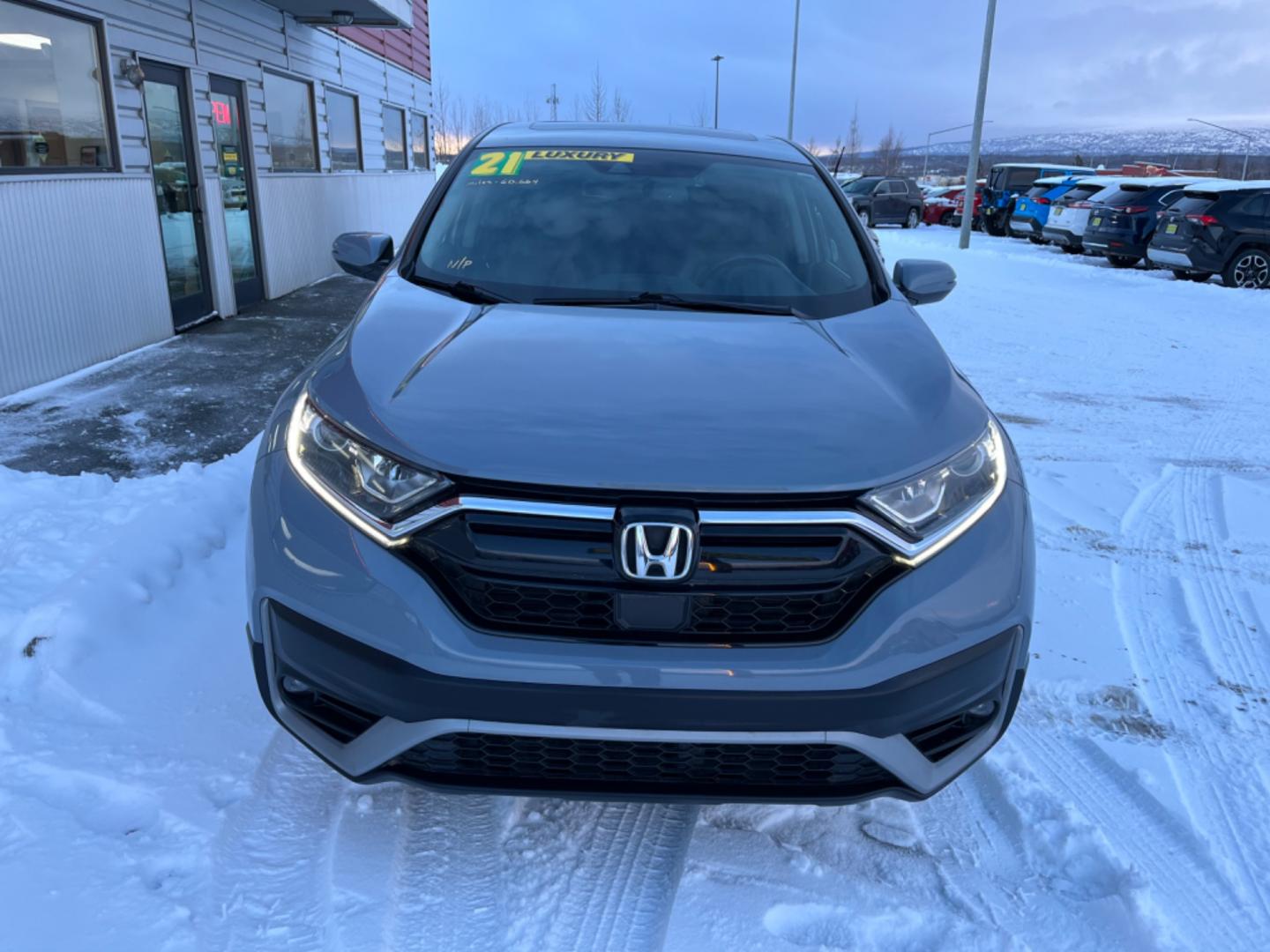 2021 Gray Honda CR-V (5J6RW2H88ML) , located at 1960 Industrial Drive, Wasilla, 99654, (907) 274-2277, 61.573475, -149.400146 - Photo#7